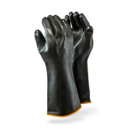 Dromex H1-40 Black Rubber Gloves